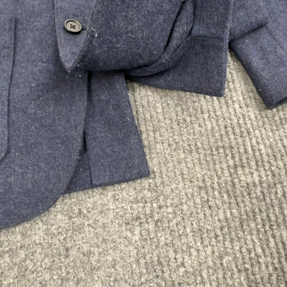J Crew Crewcuts Blazer Boys 12 Blue Wool Thompson Jacket School Formal Preppy